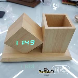 Wooden Digital Table Clock
