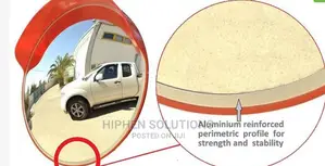 45cm Acrylic Convex Safety Mirror For Road By Hiphen Solutions