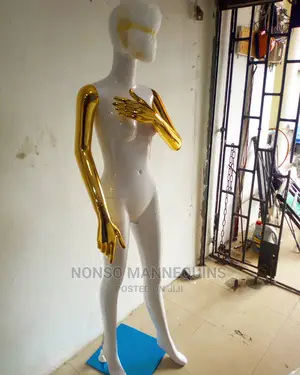 Gold White Female New Model Type Of Mannikins