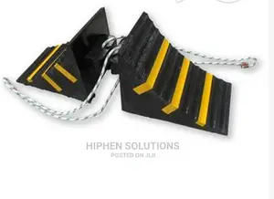 Rubber Wheel Chocks - Wheel Stopper For Trucks - 2 Sets By Hsl