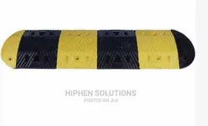 2m Length Rubber Traffic Speed Bump Hump With End Caps By Hiphen