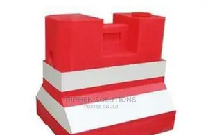 Red And White Plastic Water Barrier By Hiphenn