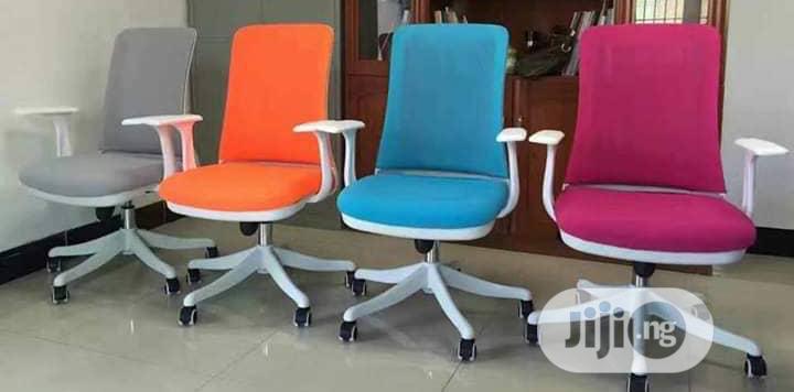 Suede Swivel Chair