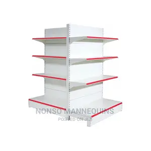 Supermarket Shekves With Perforated Back Panel