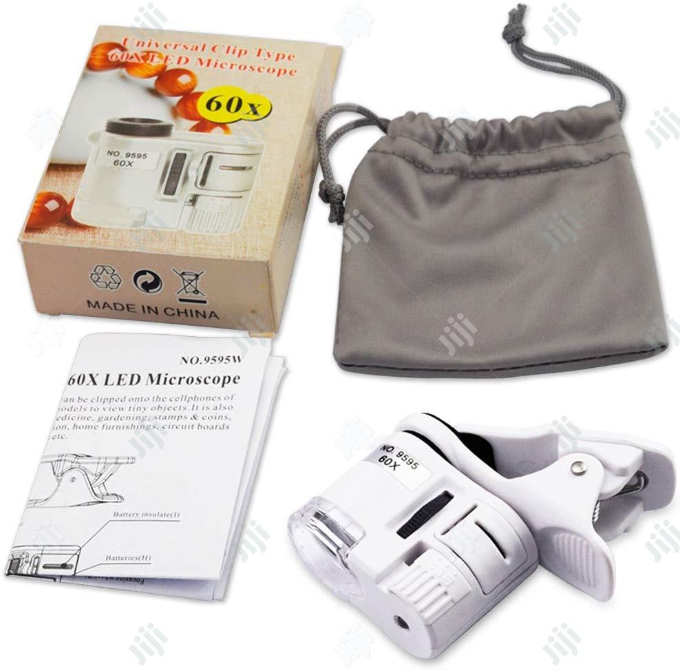 60x Magnifier Microscope for Universal Phone With LED UV Light