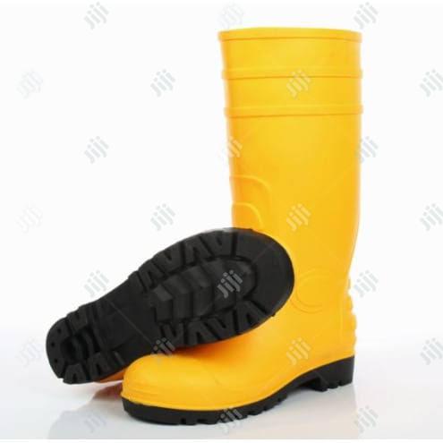 Steel Toe Safety Yellow Rainboot