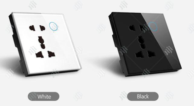 Wi-fi Smart Socket -luxury Crystal Glass Panel