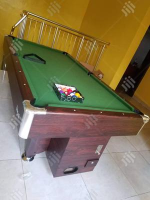 Coin Operated Snooker Poll Table With Complete Accessories