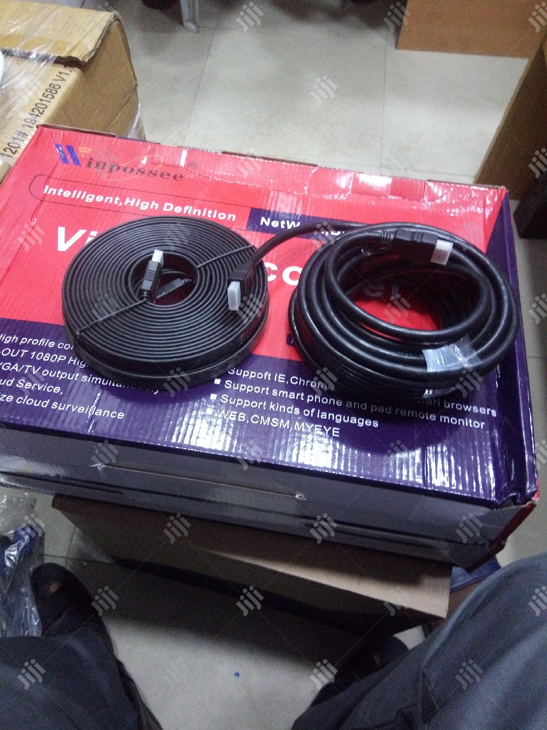 10m Hdmi to HDMI Cable Flat and Round
