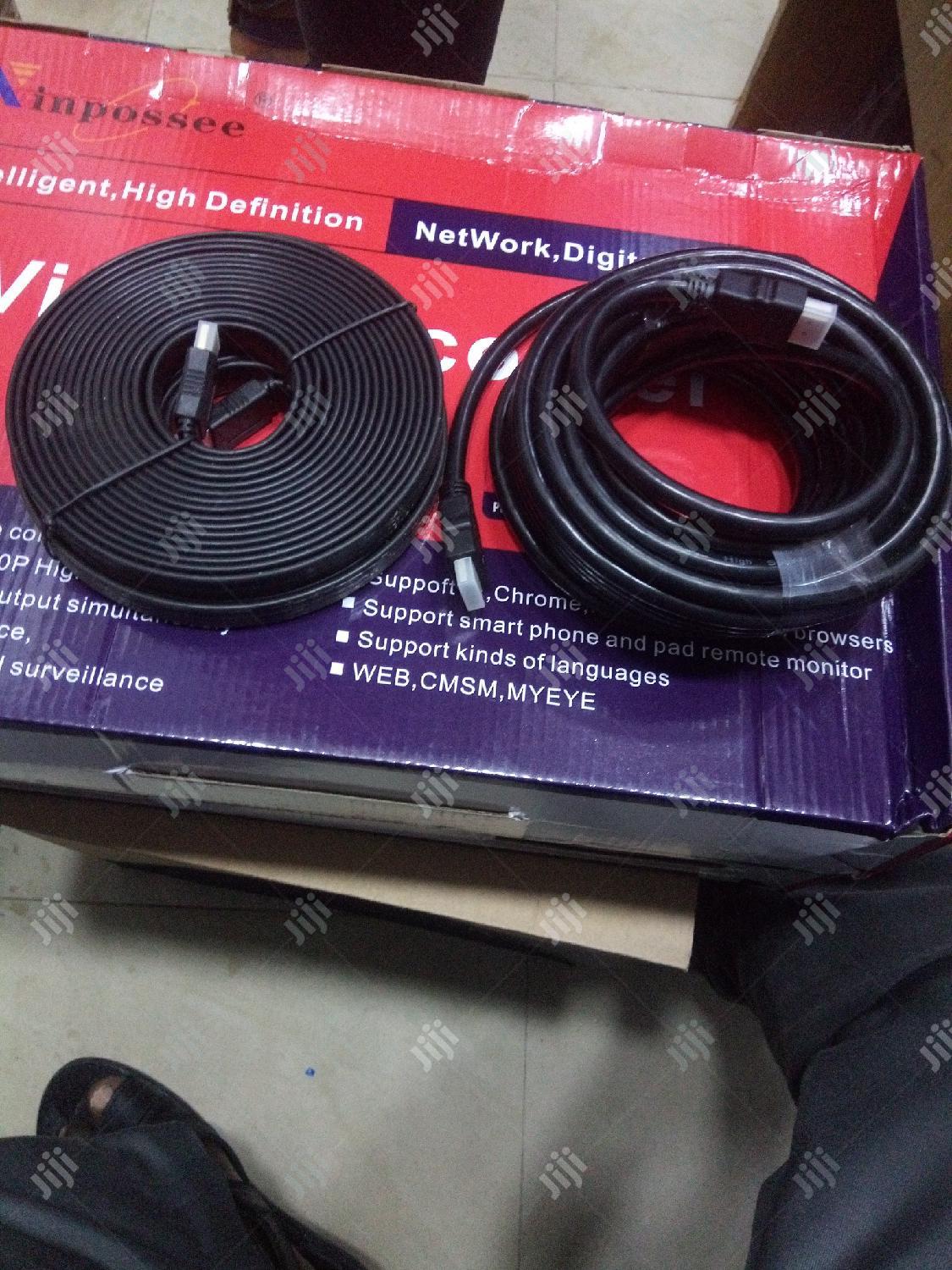 Hdmi to Hdmi Cable 15m Flat and Round
