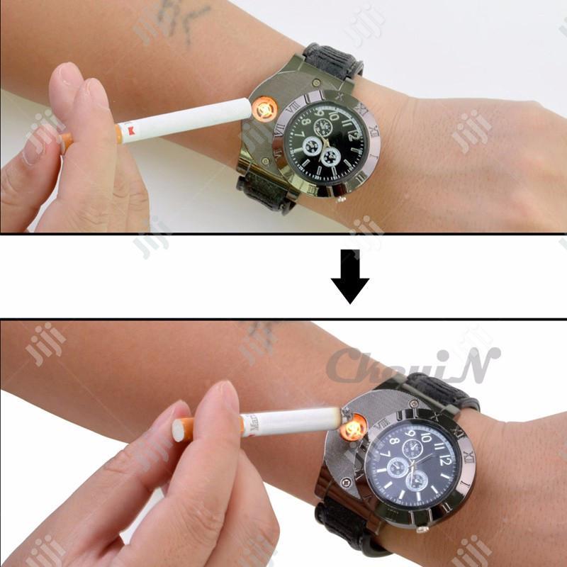 Usb Charging Casual Flameless Lighter Watch