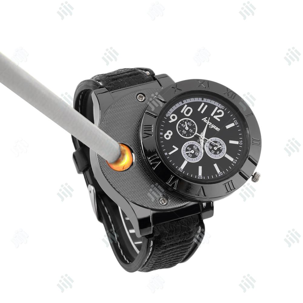 Quality Leather Lighter Watch