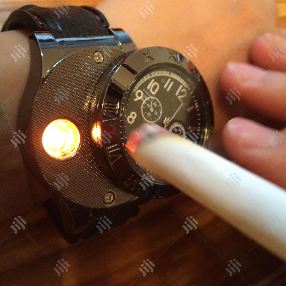 Quality Leather Lighter Watch