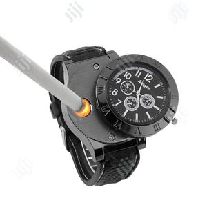 Cigarette Genuine Leather Usb Watch Lighter