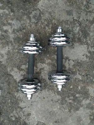 Pair Of 7.5kg Chrome Dumbbell 6223