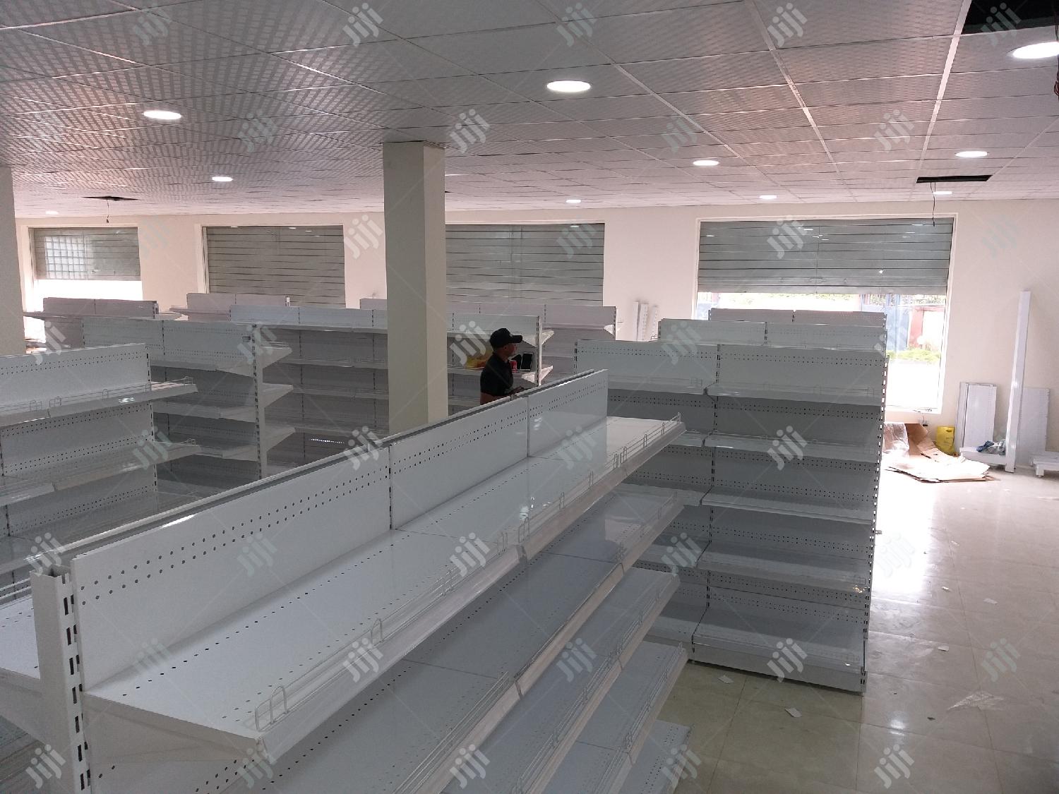 Double Sided Supermarket Shelf