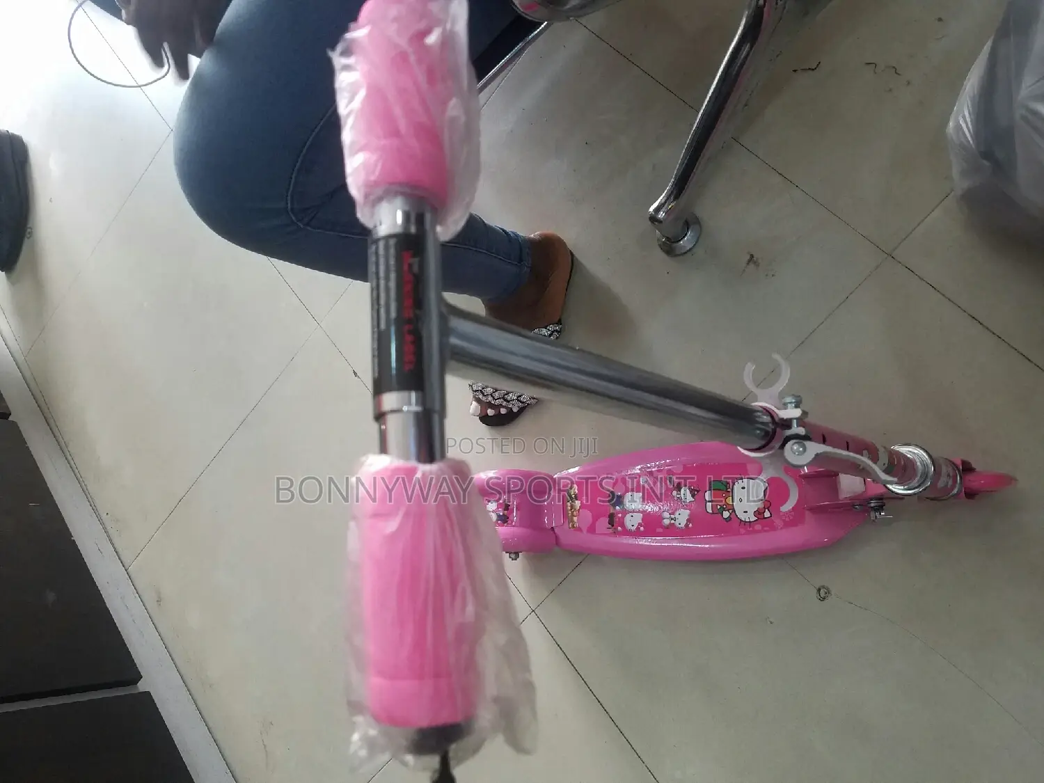 Children Riding Scooter