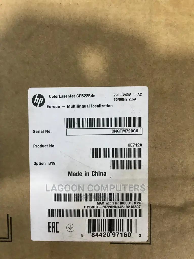 Hp Color Laserjet Cp5225dn Duplex/Networkprinter