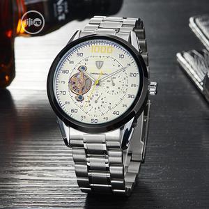 TEVISE Automatic Waterproof Men Watches Tourbillon Mechanical Skeleton