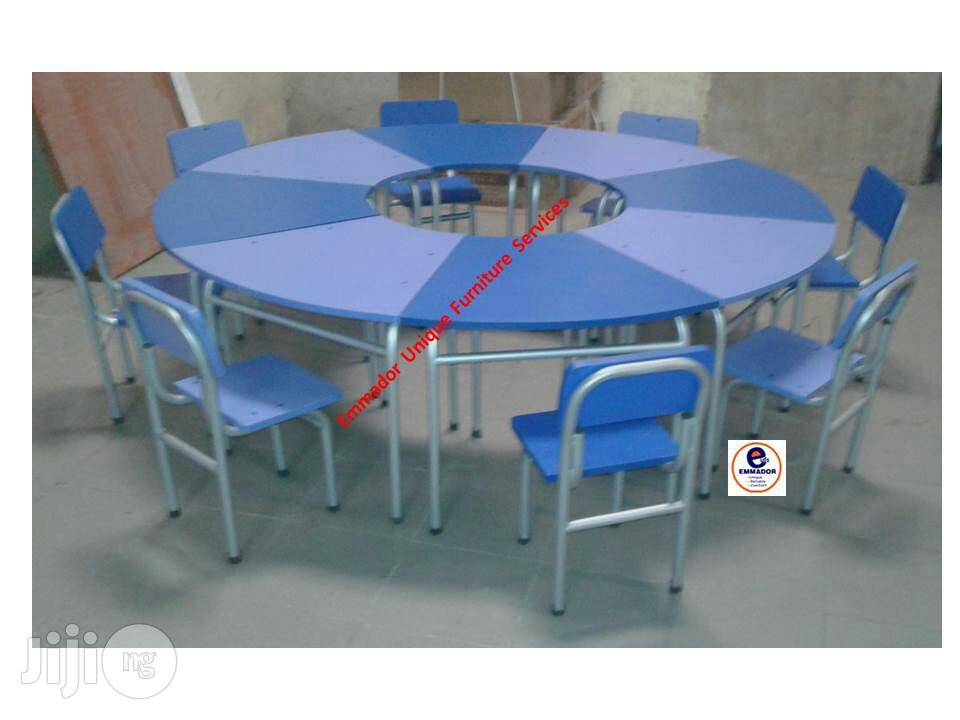 Kindergarten Tables and Chairs for 8 Pupils