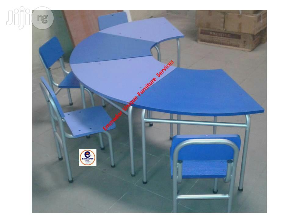 Kindergarten Tables and Chairs for 8 Pupils