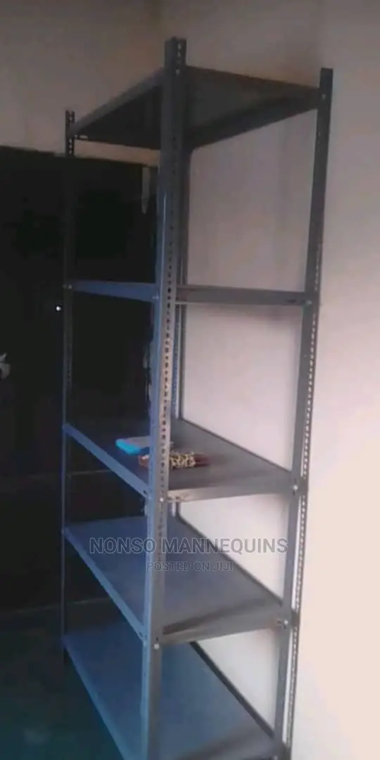Grey Colour Angle Slotted 5 Layers Display Racks