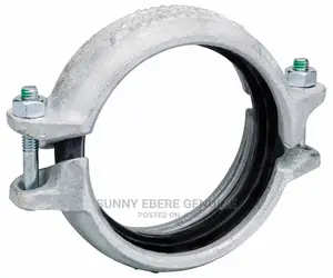 Roll Grooved Coupling Galvanised Authentic With Rubber Seal.