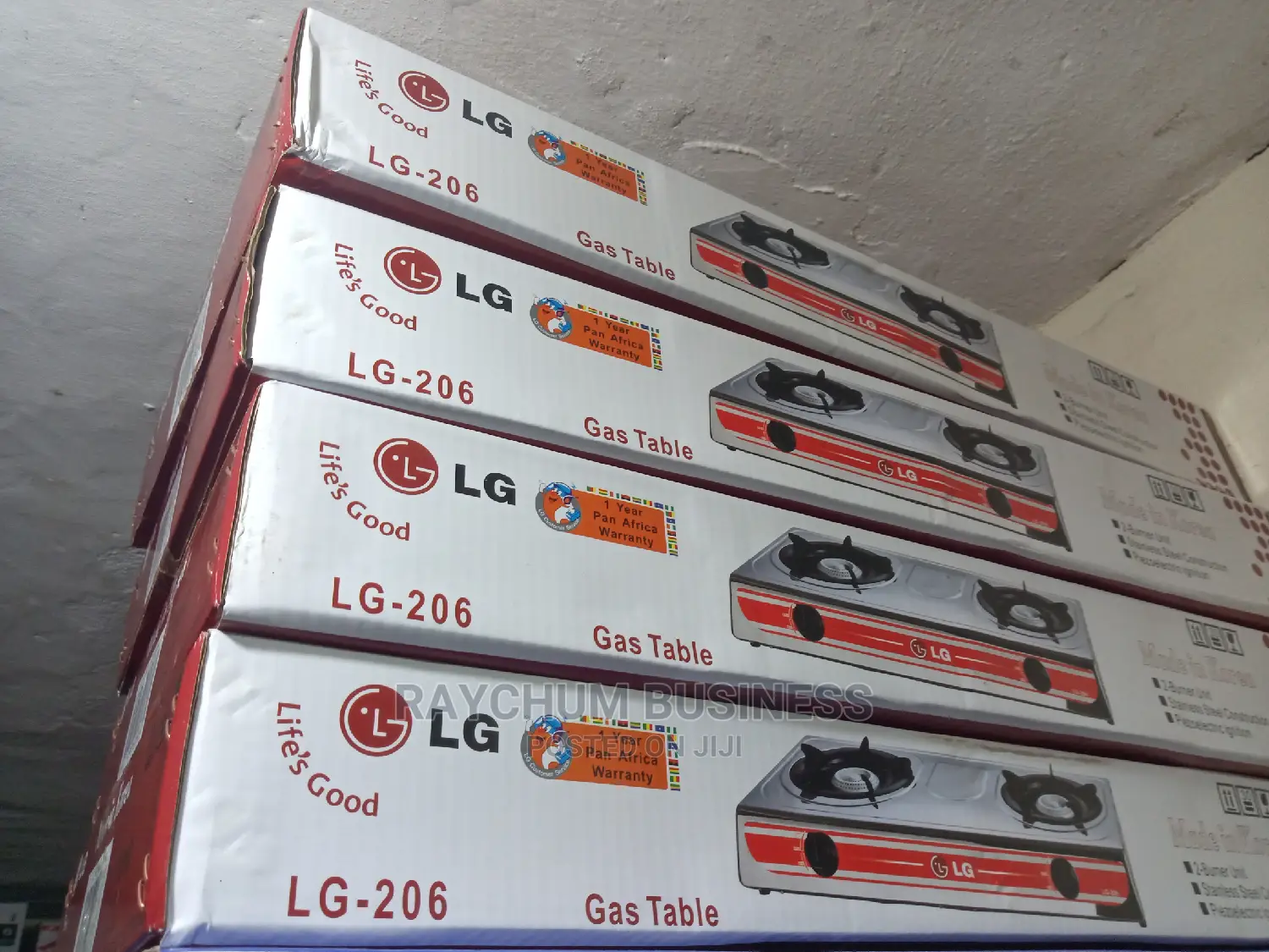 LG Stailess Gas Cooker 2gas Burner