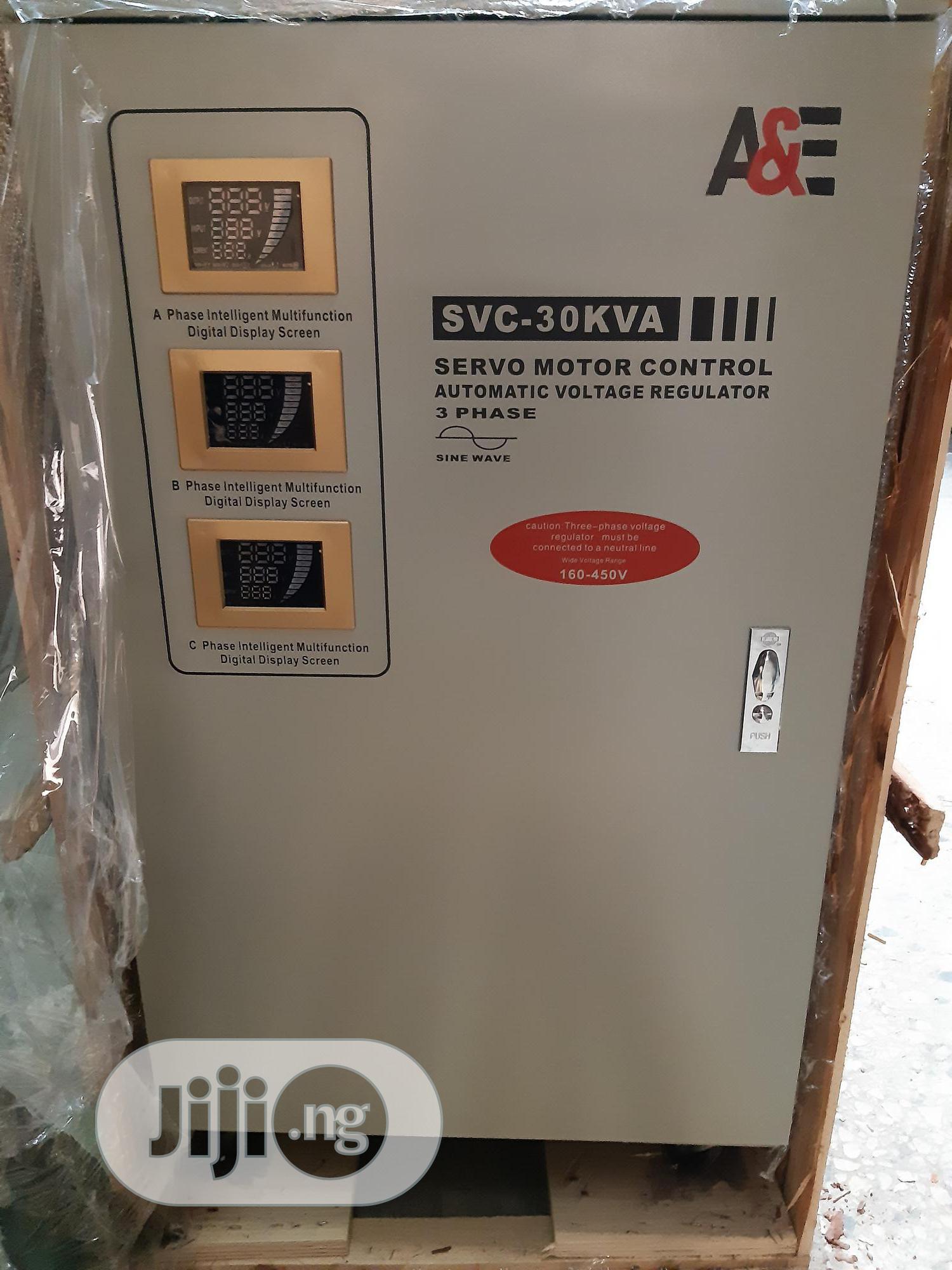 A E 30kva 3phase Servo Central Industrial Stabilizer