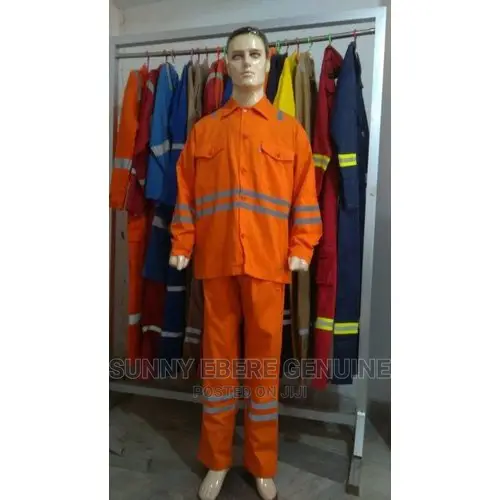 Orange & Grey Contractions Uniform