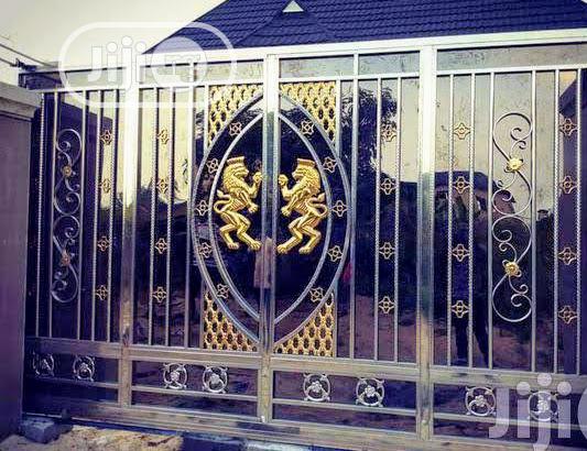 Stainless Steel Gate With Automatic Open and Remote Control