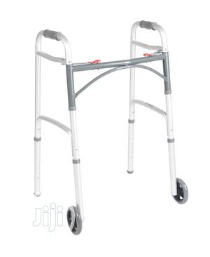 Foldable Walking Frame With Front Tyres