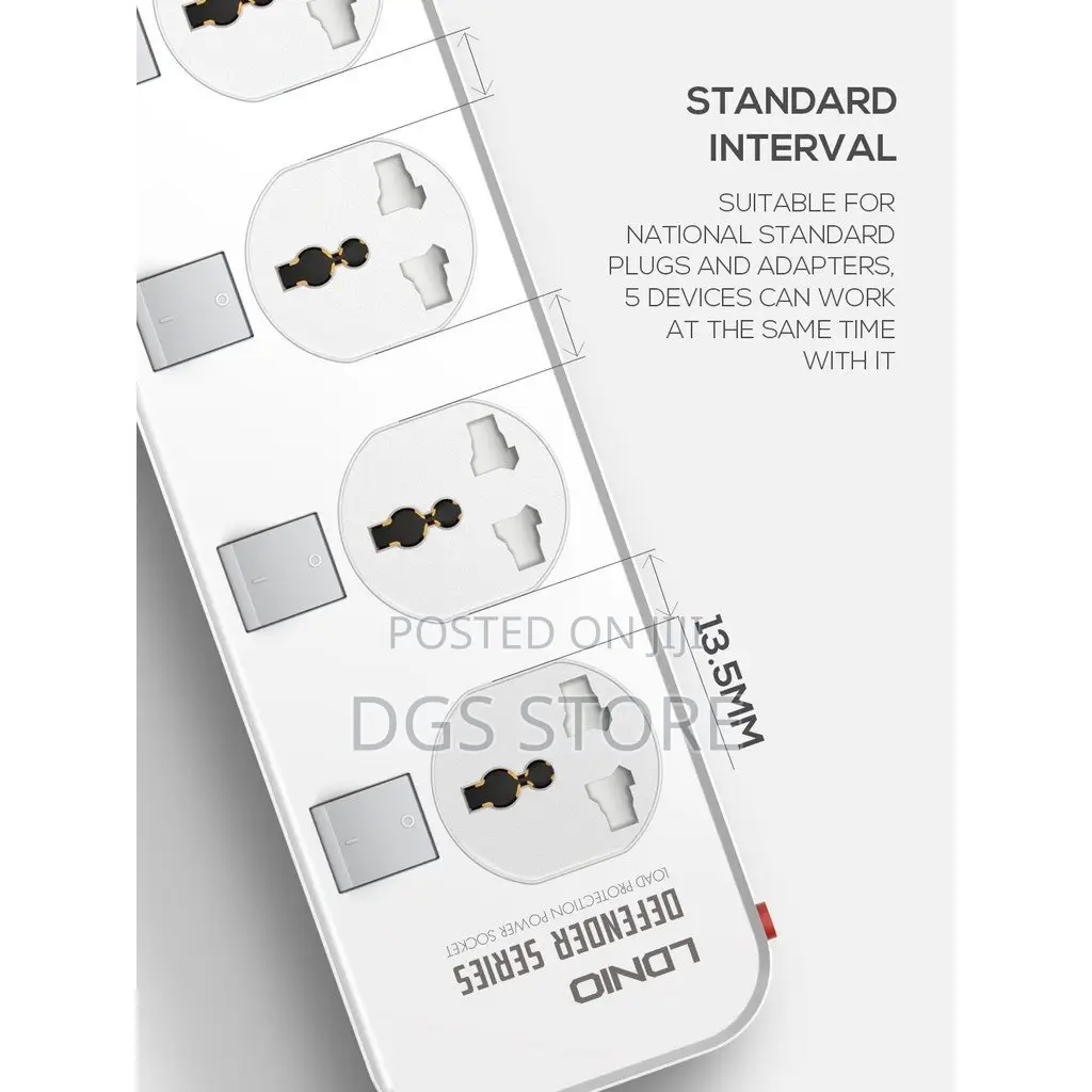 Ldnio Defende Sc5006 Universal Outlet Power Socket (2500W)