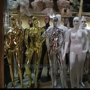SIZE 12 Gold Chrome Dipslay Fashion Model Mannequinn