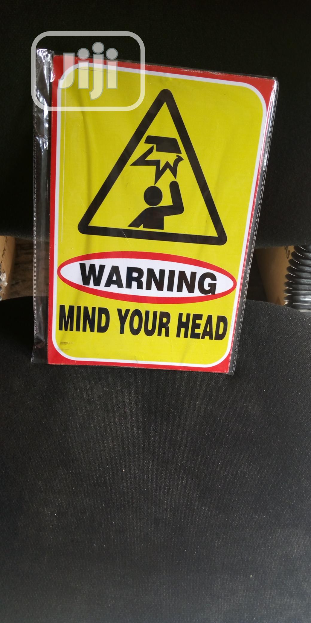 Mind Your Head Signage.