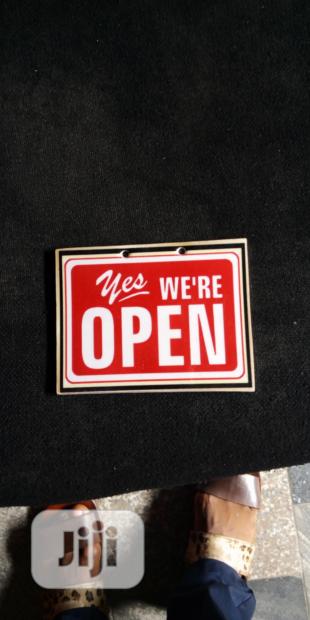 Open Signage.