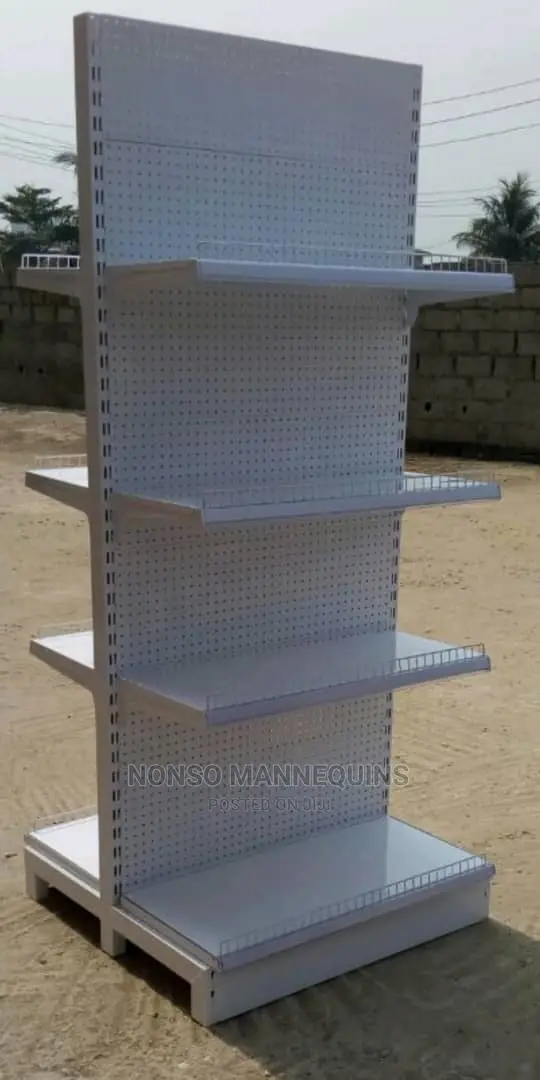 Double Sided Supermarket Display Shelves