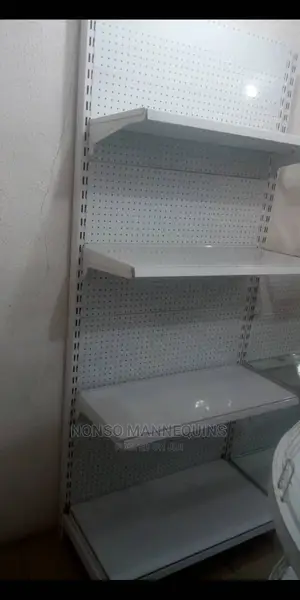 Double Sided Supermarket Display Shelves