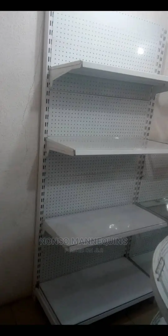 Double Sided Supermarket Display Shelves