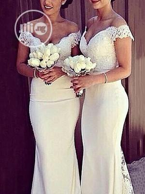 White New Chiffon Dress Wedding Evening Dress