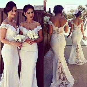 White New Chiffon Dress Wedding Evening Dress