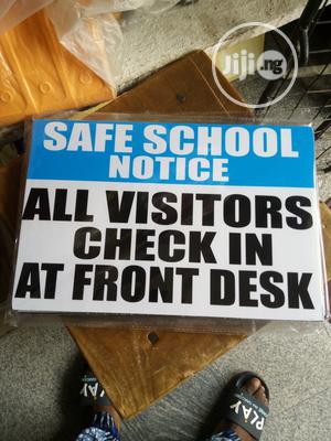 School Visitors Signage