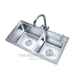 Kitchen Sink With Soap Dispenser - Silver