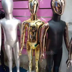 High End Unisex Kid Chrome Mannequins Display