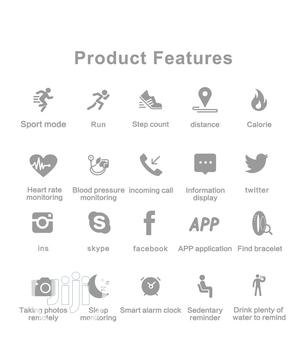 M4 Smart Bracelet Fitness Tracker Blood Pressure Heart Rate