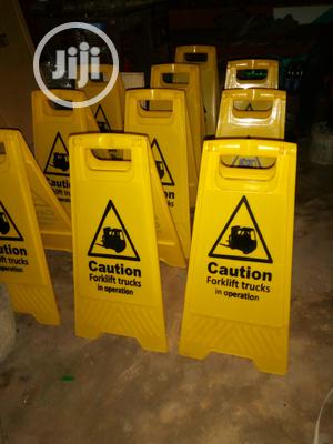 Forklift in Operation Sign.