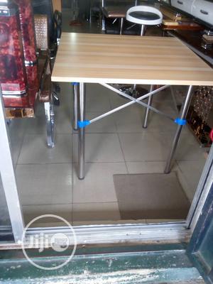 Square Table With Metal Legs