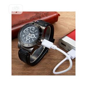 Wristwatch Quartz Watch Lighter Usb Electronic Cigarette