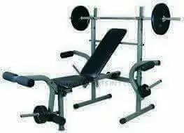 Weightlifting Bench With 50kg Weightlifting Weight