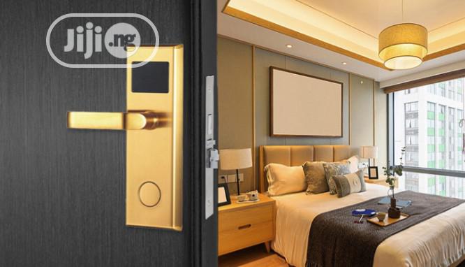 Gold Color Hotel Door Lock System